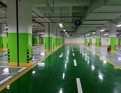 九江九江停车场标线施工